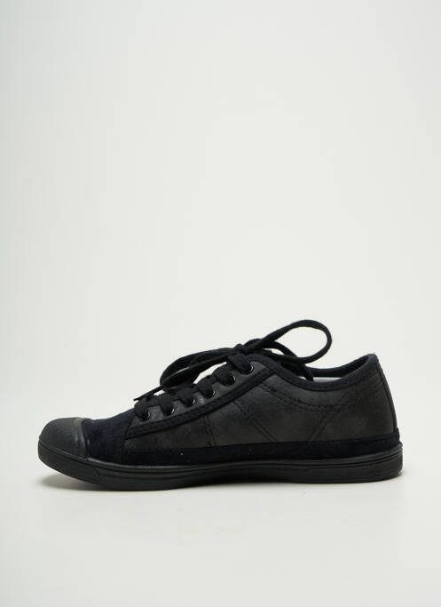 Baskets bout rond talon plat jusqu'à 3cm noir LE TEMPS DES CERISES femme