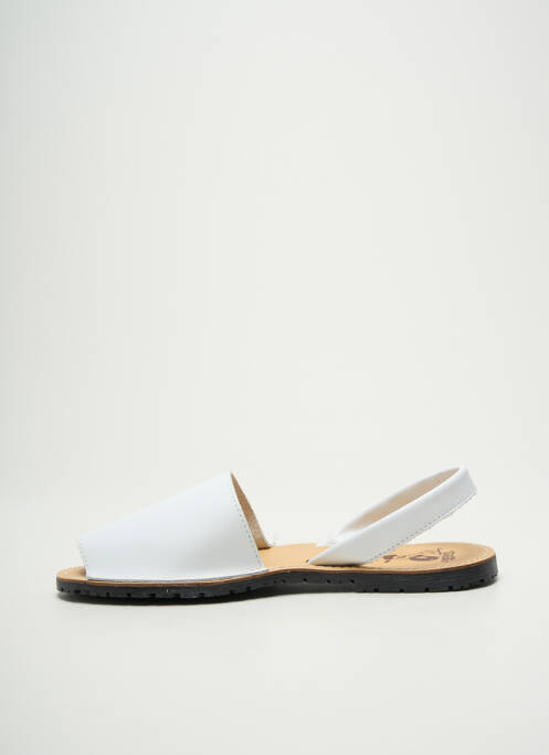 Sandales/nu pieds bout ouvert talon plat jusqu'à 3cm blanc TENTATION femme