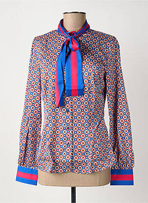 Chemisier imprimé fleurs manches longues bleu HAWES & CURTIS femme