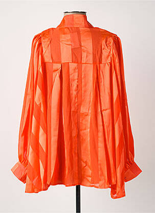 Chemisier coupe fluide manches longues orange WHITE ICY femme