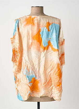 Blouse manches 3/4 manches 3/4 orange SENS UNIQ femme