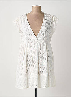 Robe courte manches courtes manches courtes blanc MILK AND HONEY femme