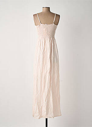 Robe longue coupe cintrée fines bretelles rose R&F femme