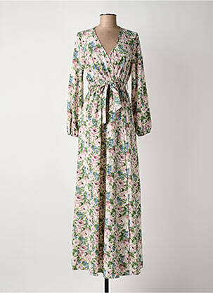 Robe longue manches longues manches longues vert ROSA FASHION femme