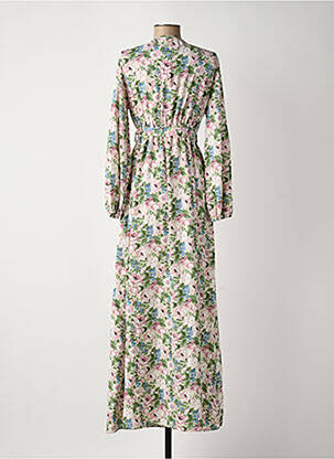 Robe longue manches longues manches longues vert ROSA FASHION femme