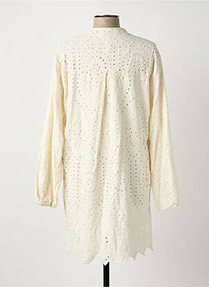 Robe courte manches longues manches longues beige NEW COLLECTION femme