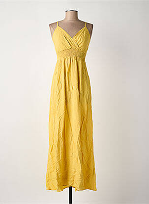 Robe longue jaune ROSA FASHION femme