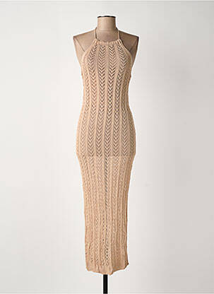 Robe longue sans manche sans manche rose ROSA FASHION femme