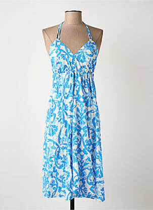 Robe mi-longue bleu ROSA FASHION femme