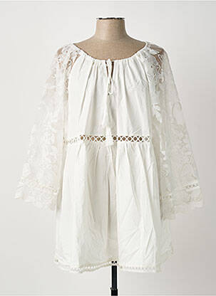 Tunique manches longues blanc BUBBLEE femme