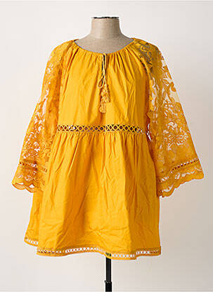 Tunique manches longues orange BUBBLEE femme