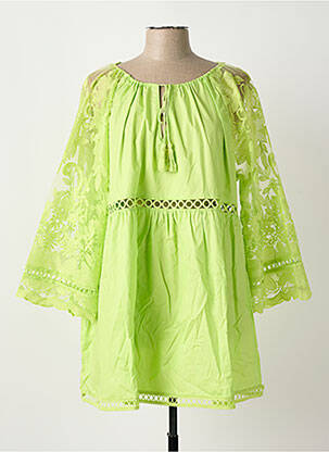 Tunique manches longues vert BUBBLEE femme
