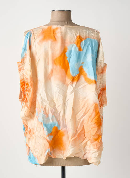 Blouse manches 3/4 manches 3/4 orange SENS UNIQ femme