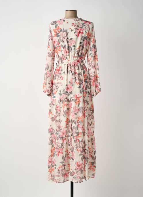 Robe longue manches longues manches longues rose ROSA FASHION femme
