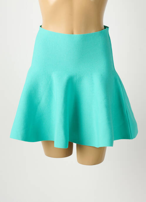 Jupe courte taille élastique bleu R & F femme