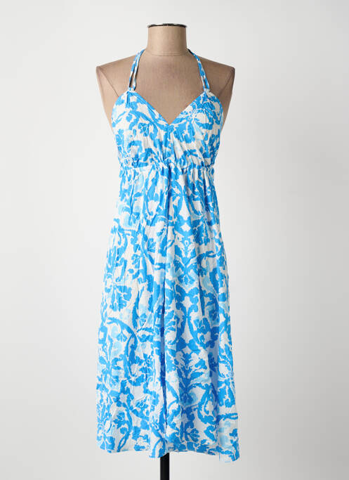 Robe mi-longue bleu ROSA FASHION femme