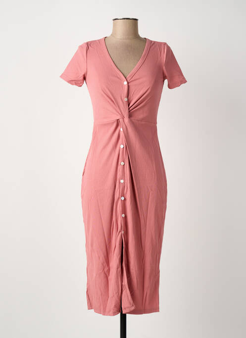 Robe mi-longue rose ROSA FASHION femme
