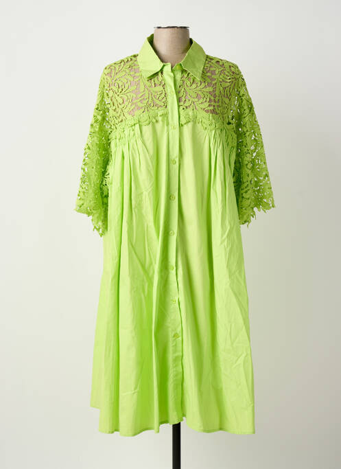 Robe mi-longue vert BUBBLEE femme