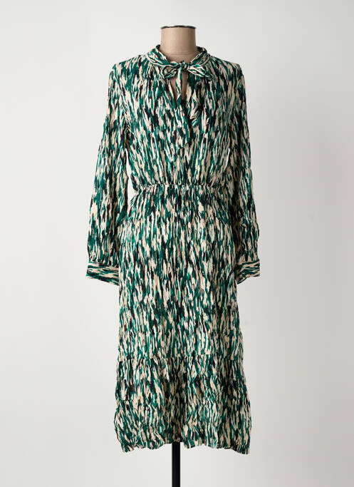 Robe mi-longue vert ROSA FASHION femme