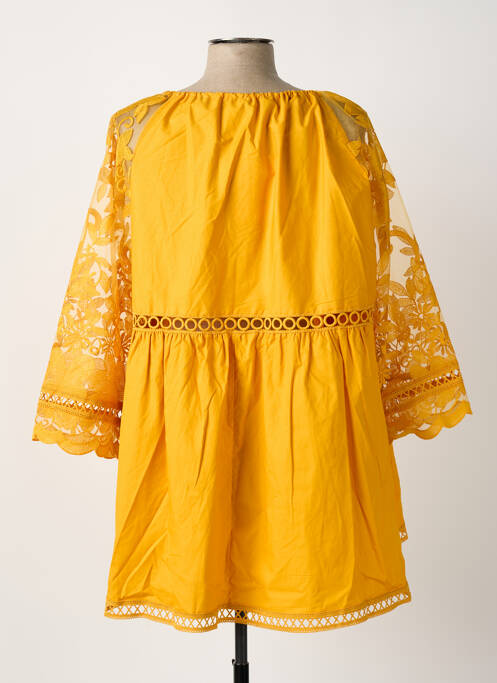 Tunique manches longues orange BUBBLEE femme