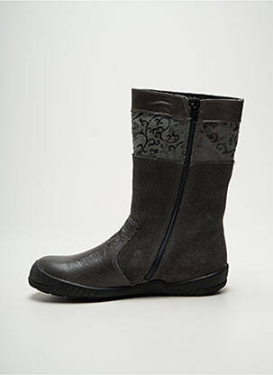 Bottines/boots nubuck bout rond gris BOPY fille