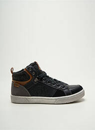 Baskets fermeture zip et lacets bout rond noir SK8 homme