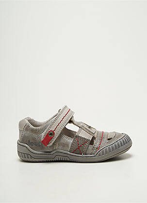 Baskets tissage satiné bout rond gris JEEP garcon