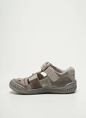 Baskets tissage satiné bout rond gris JEEP garçon
