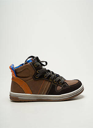 Baskets bout rond bout rond marron SK8 garçon