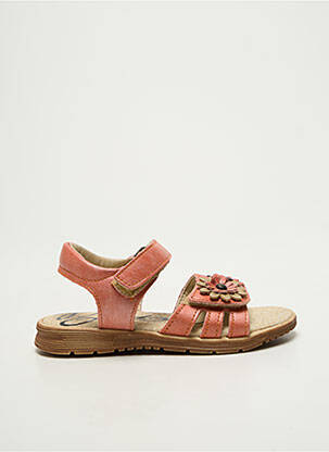 Sandales/nu pieds tissage satiné bout ouvert rose BOPY fille