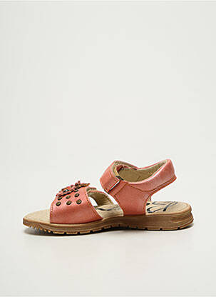 Sandales/nu pieds tissage satiné bout ouvert rose BOPY fille
