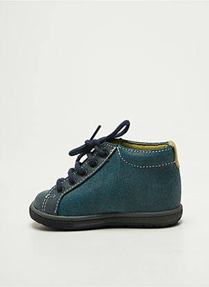 Bottillons fermeture lacets bout rond bleu BOPY garçon