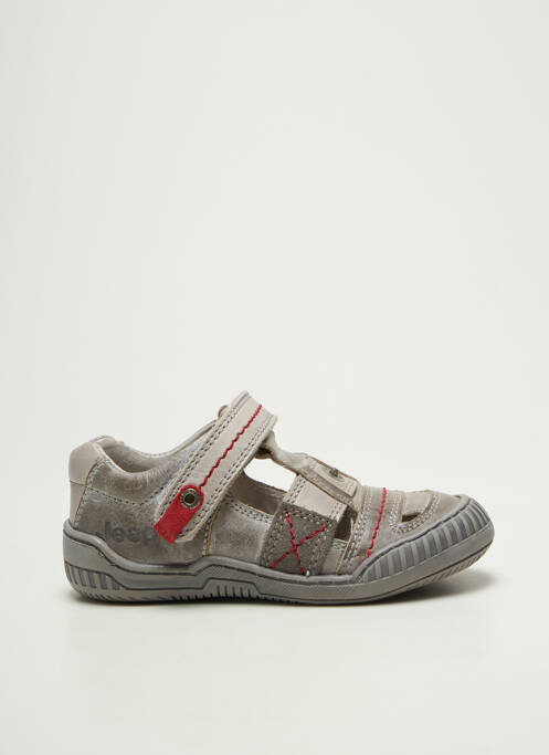Baskets tissage satiné bout rond gris JEEP garcon