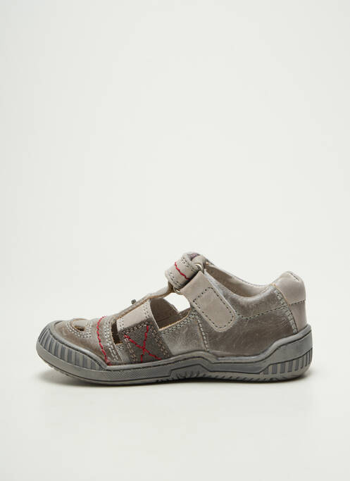 Baskets tissage satiné bout rond gris JEEP garcon
