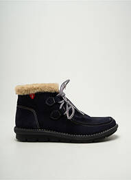 Bottines/boots nubuck talon plat jusqu'à 3cm bleu ALCE SHOES femme