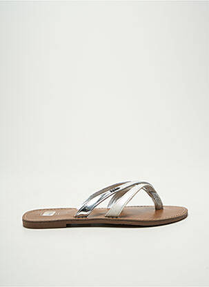 Tongs argent LPB femme