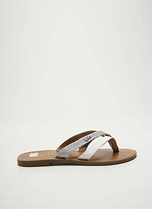 Tongs argent LPB femme