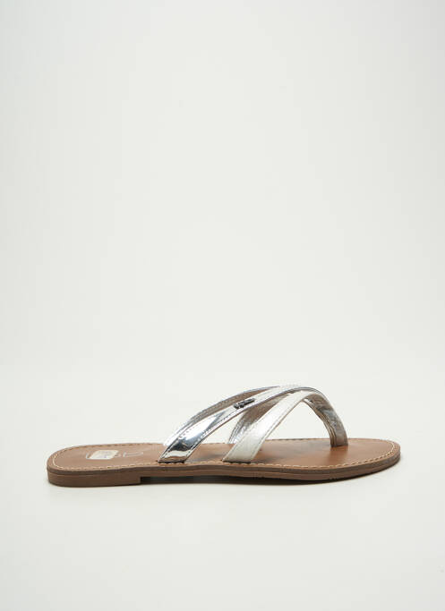 Tongs argent LPB femme