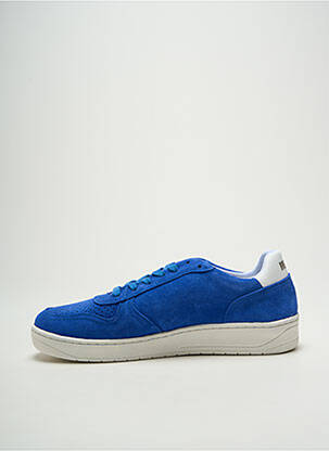 Baskets nubuck bout rond bleu MOVING unisexe