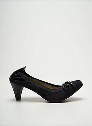 Escarpins matière lisse talon de 4 à 6cm noir LPB femme
