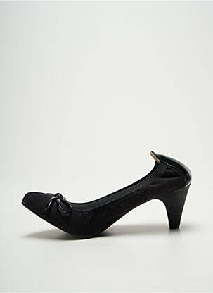 Escarpins matière lisse talon de 4 à 6cm noir LPB femme