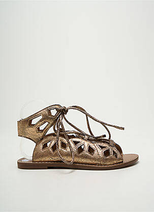 Sandales/nu pieds chiquet talon plat jusqu'à 3cm marron LPB femme