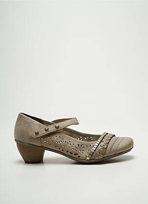 Escarpins talon de 4 à 6cm gris RIEKER femme