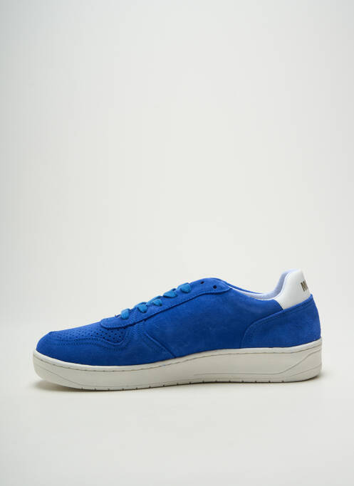 Baskets nubuck bout rond bleu MOVING unisexe