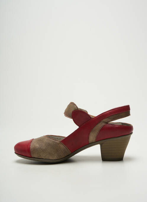 Sandales/Nu pieds rouge RIEKER femme