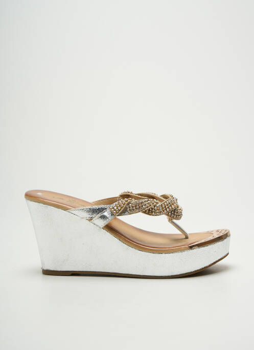 Tongs argent FÉE CÉLESTE femme