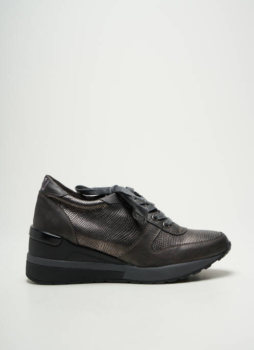 Baskets talon compensé talon de 4 à 6cm gris B3D femme