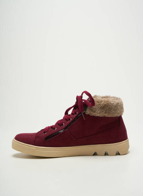 Baskets fermeture zip et lacets talon plat jusqu'à 3cm violet CHATTAWAK femme