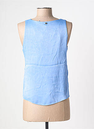 Top coupe fluide sans manche bleu LOLA CASADEMUNT femme