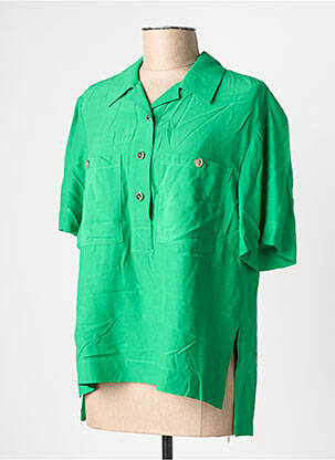 Blouse manches courtes manches courtes vert LOLA CASADEMUNT femme